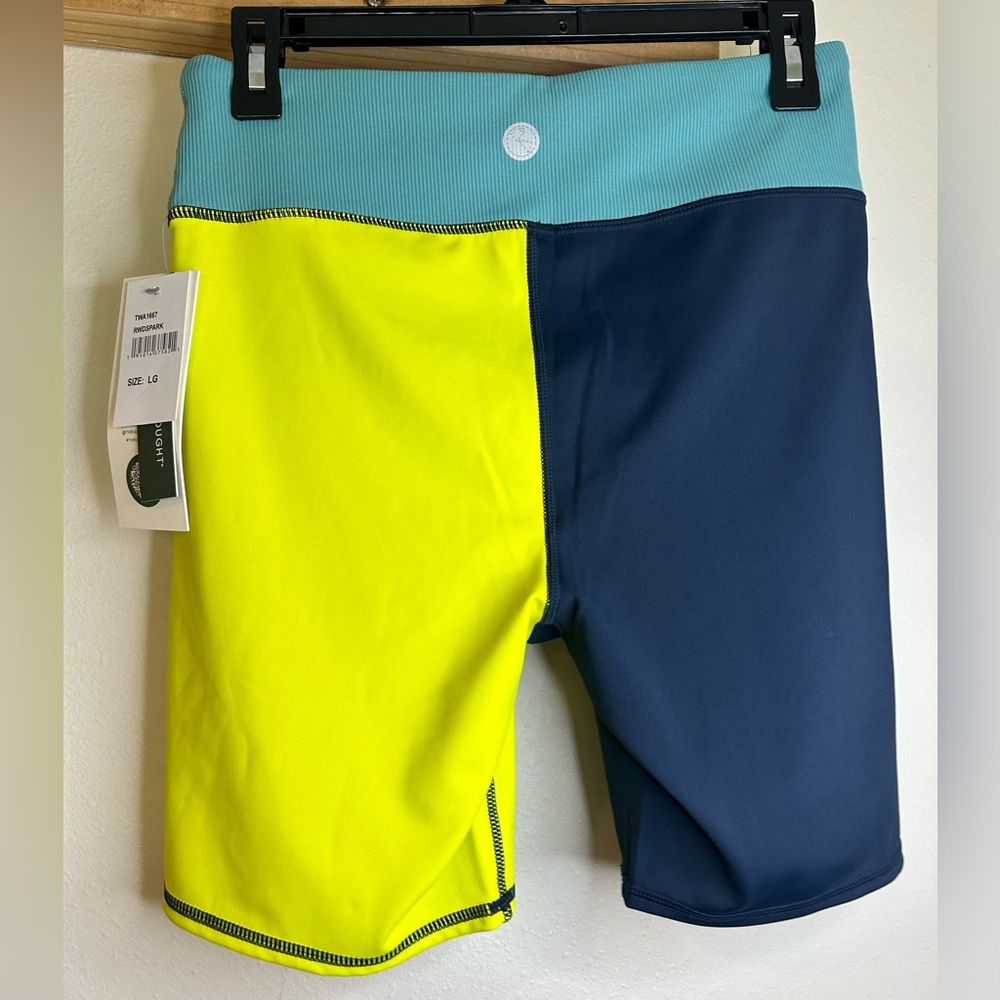 NWT THREADS 4 THOUGHT REACTIVE COLOR BLOCK SHORTS SIZE L - Picture 2 of 4